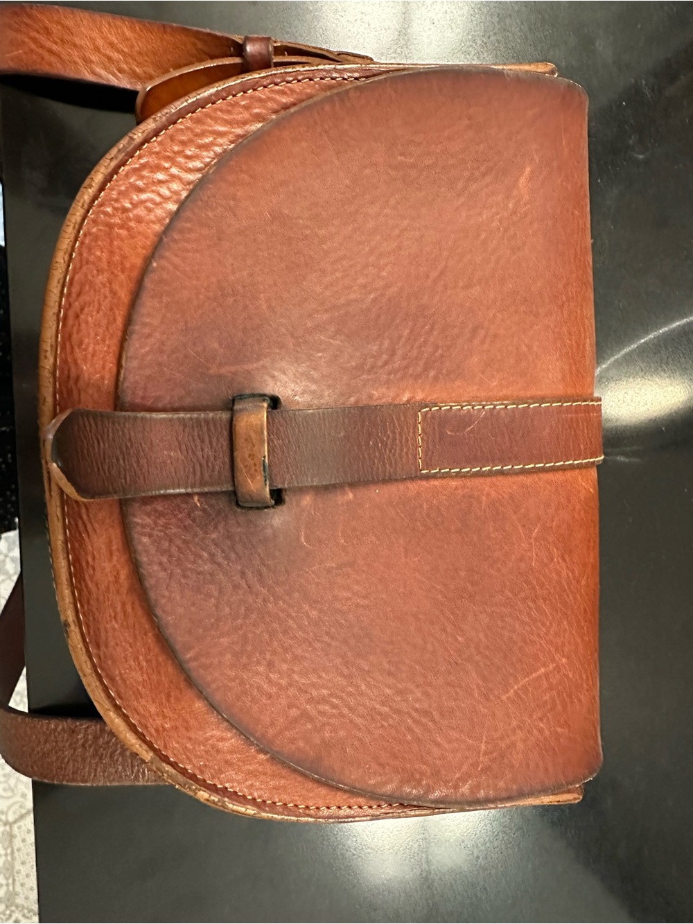 Classic Sezane Claude Leather Crossbody Bag